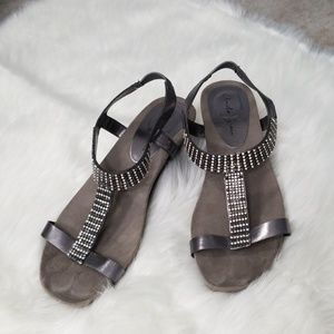 Amelia Grace studded sandals with heel